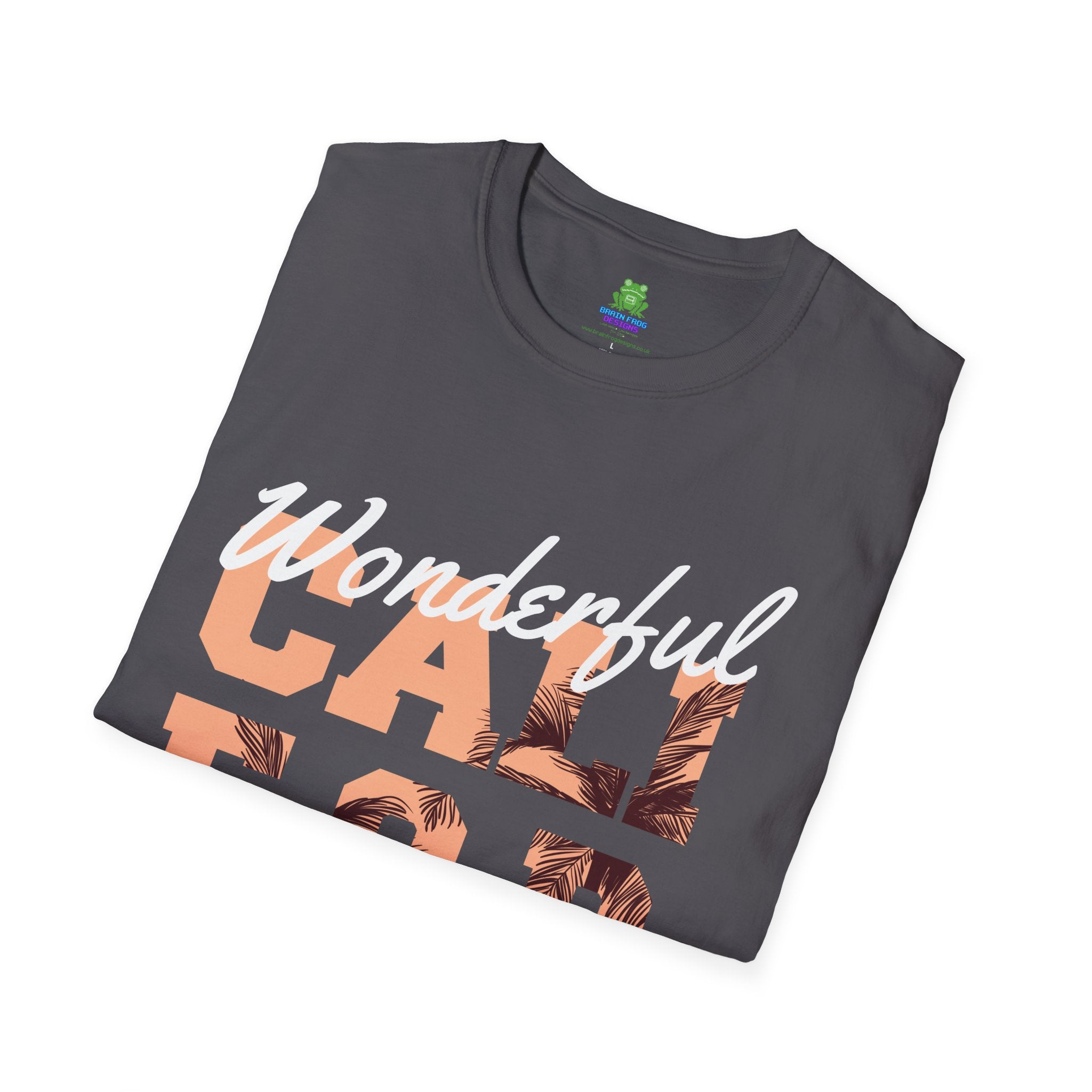 California Palm Photo Tee - Vintage Sunset Graphic T-Shirt - 100% Cotton