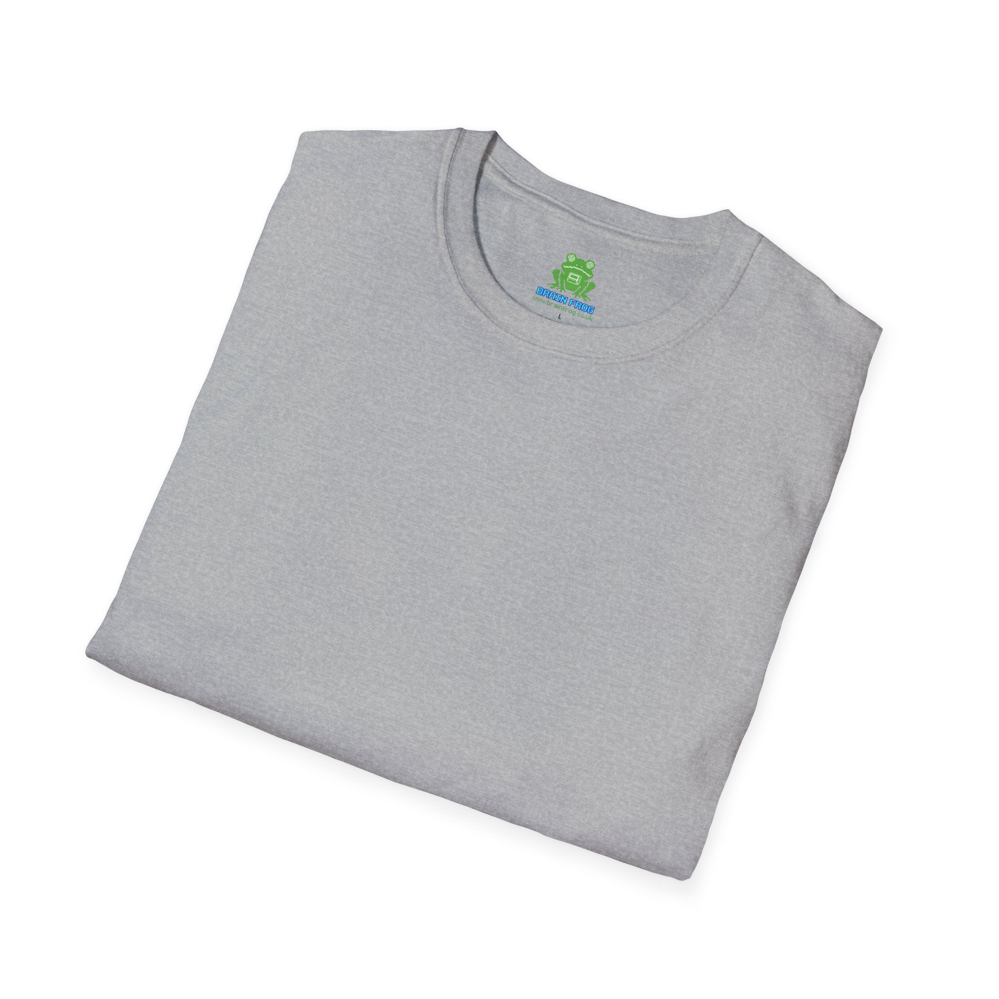 Men's Plain Tee - Brain Frog Men's Softstyle Plain T-Shirt - 100% Cotton / Cotton Blend - Colour Set One (16 Colours)