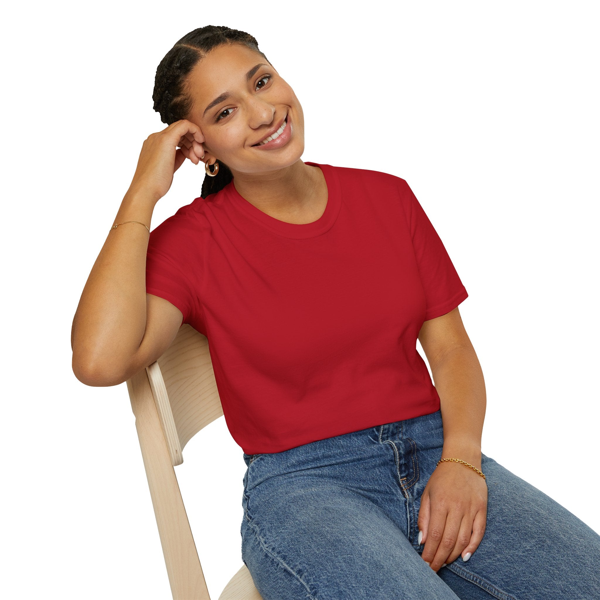 Woman's Plain Tee - Brain Frog Woman's Softstyle Plain T-Shirt - 100% Cotton / Cotton Blend - White / Black / Navy / Grey - 12 colours available