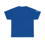 Blue Skeleton Cat Graphic Tee - Cute Creepy Kitty Shirt - 100% Cotton