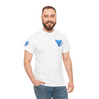 Blue Skeleton Cat Graphic Tee - Cute Creepy Kitty Shirt - 100% Cotton