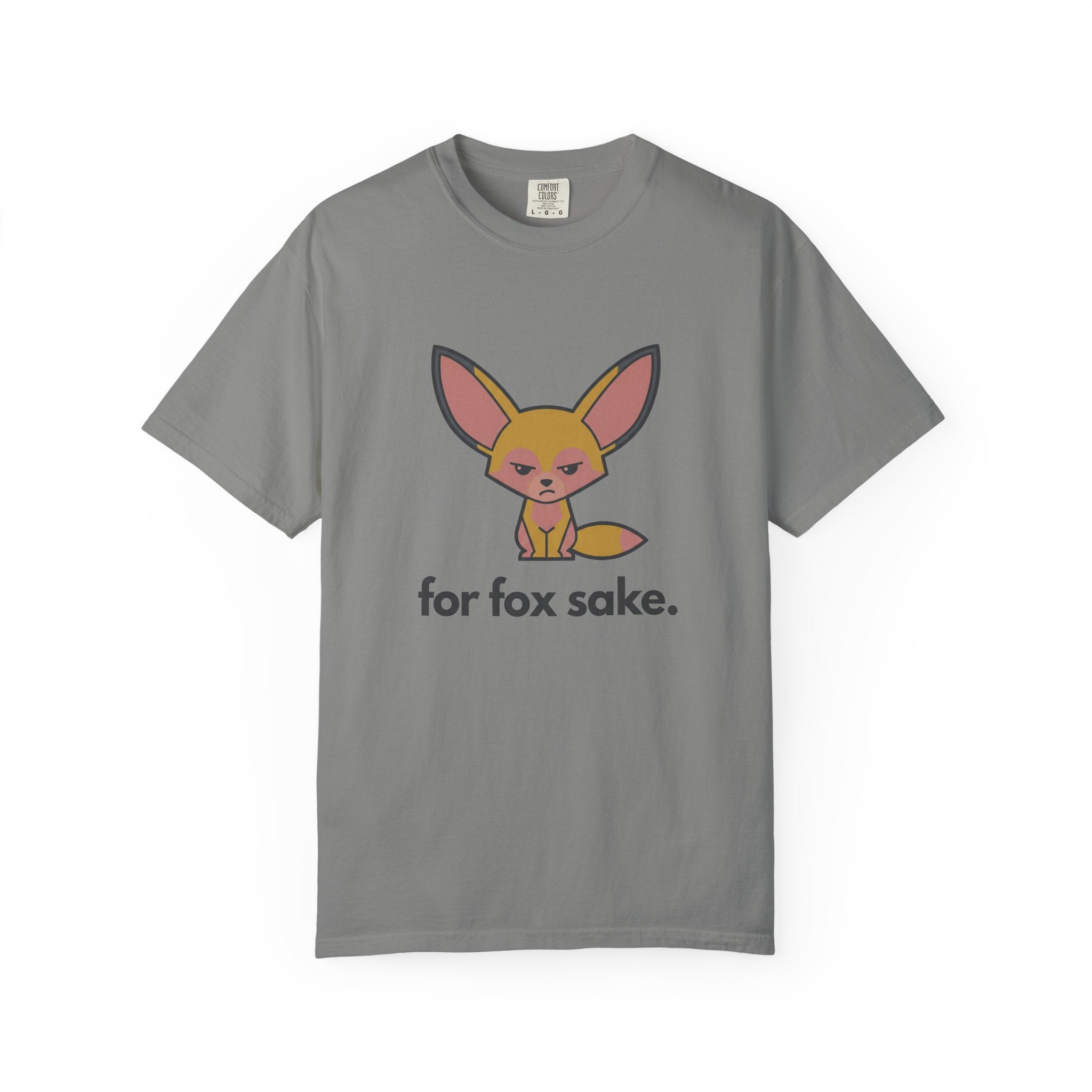 For Fox Sake T-Shirt - Cute Cartoon Fox Graphic Tee - 100% Cotton