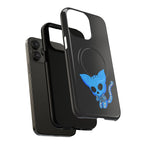 Blue Skeleton Cat Tough Magnetic Phone Case | Unique Design to Brain Frog
