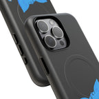 Blue Skeleton Cat Tough Magnetic Phone Case | Unique Design to Brain Frog
