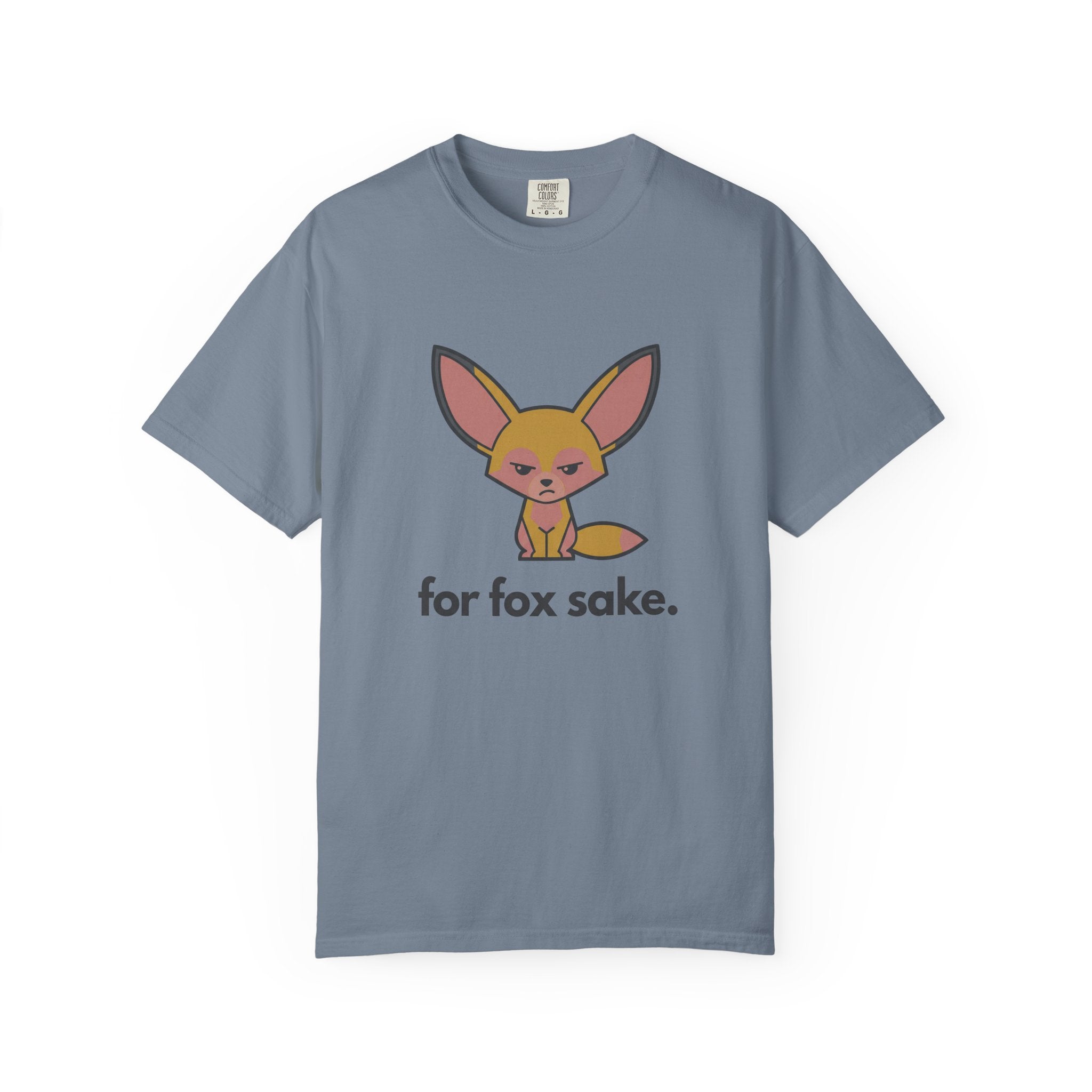 For Fox Sake T-Shirt - Cute Cartoon Fox Graphic Tee - 100% Cotton