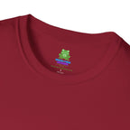 Woman's Plain Tee - Brain Frog Woman's Softstyle Plain T-Shirt - 100% Cotton / Cotton Blend - White / Black / Navy / Grey - 12 colours available