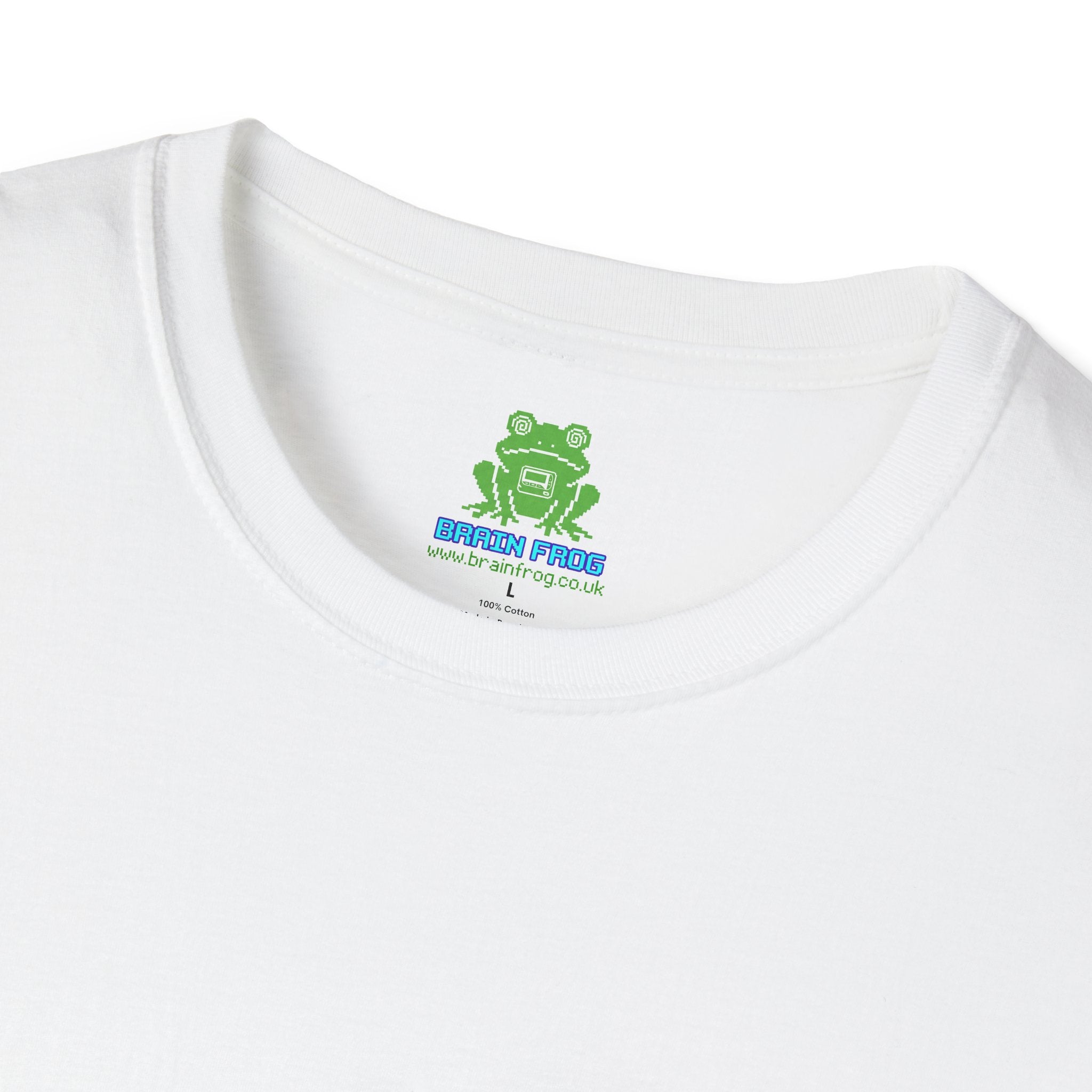 Woman's Plain Tee - Brain Frog Woman's Softstyle Plain T-Shirt - 100% Cotton / Cotton Blend - Colour Set Two (17 Colours)