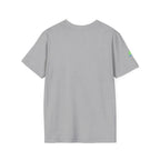 Brain Frog Design Signature T-Shirt - Small Green Brain Frog Logo Tee (Front Chest & Sleeve) - 100% Cotton