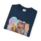 Vintage 80s Capybara T-Shirt — 'NOT TODAY' Neon Walkman Design - 100% Cotton