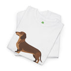 Dachshund Dog T‑Shirt — Cute Brown Sausage Dog Graphic Tee - 100% Cotton