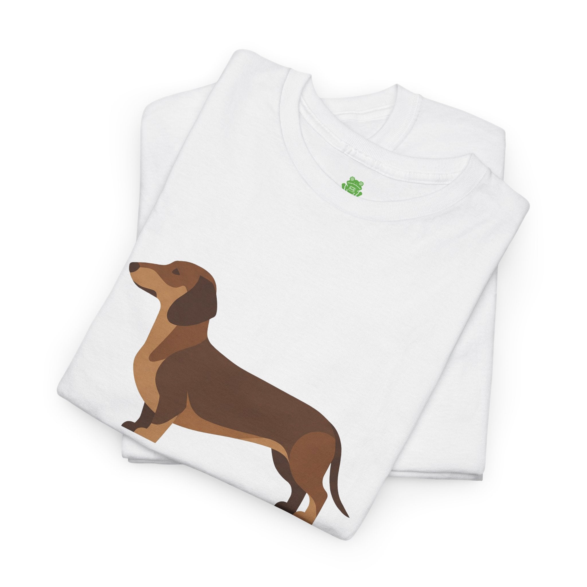 Dachshund Dog T‑Shirt — Cute Brown Sausage Dog Graphic Tee - 100% Cotton