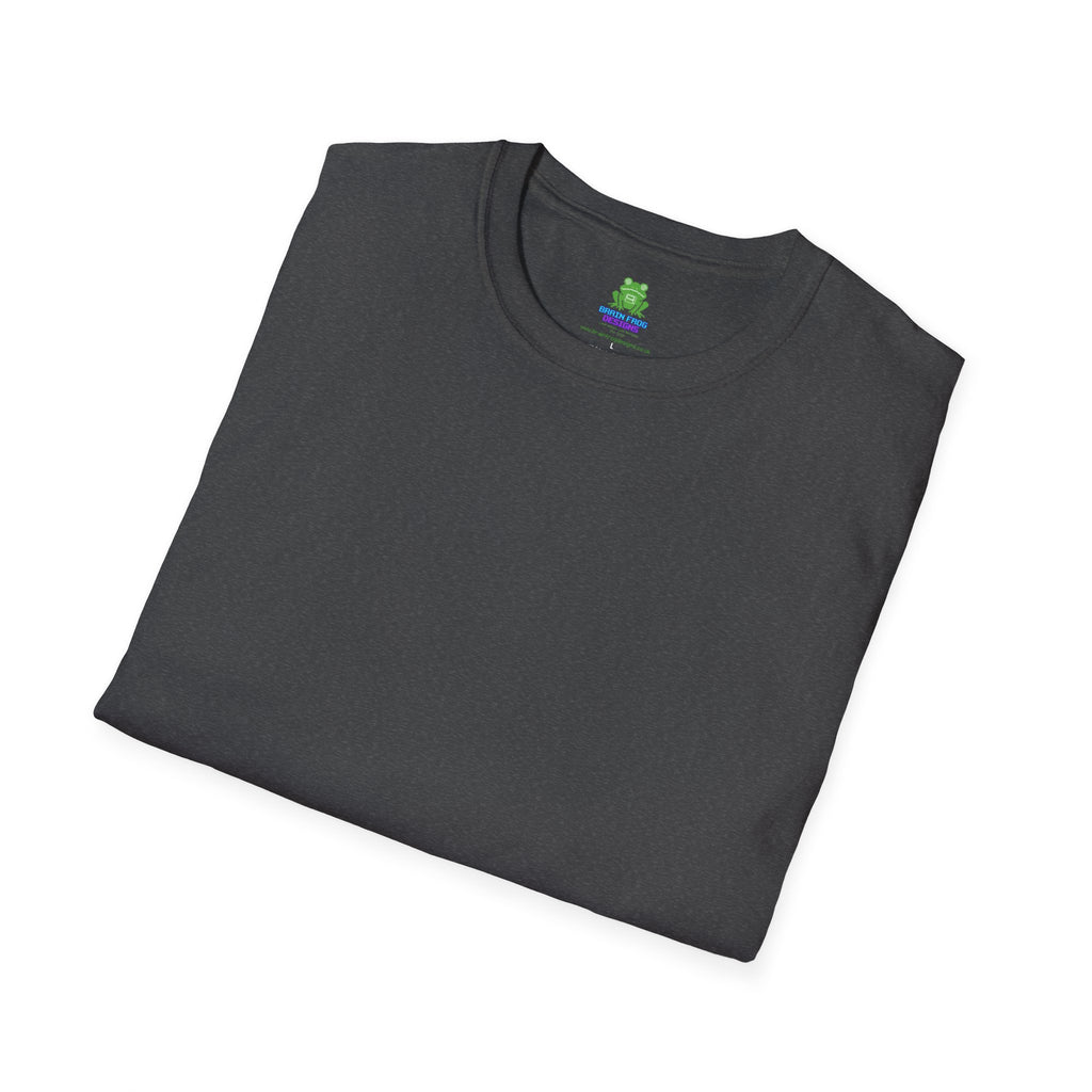 Men's Plain Tee - Brain Frog Men's Softstyle Plain T-Shirt - 100% Cotton / Cotton Blend