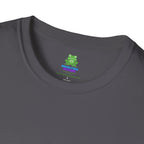 Woman's Plain Tee - Brain Frog Woman's Softstyle Plain T-Shirt - 100% Cotton / Cotton Blend - White / Black / Navy / Grey - 12 colours available