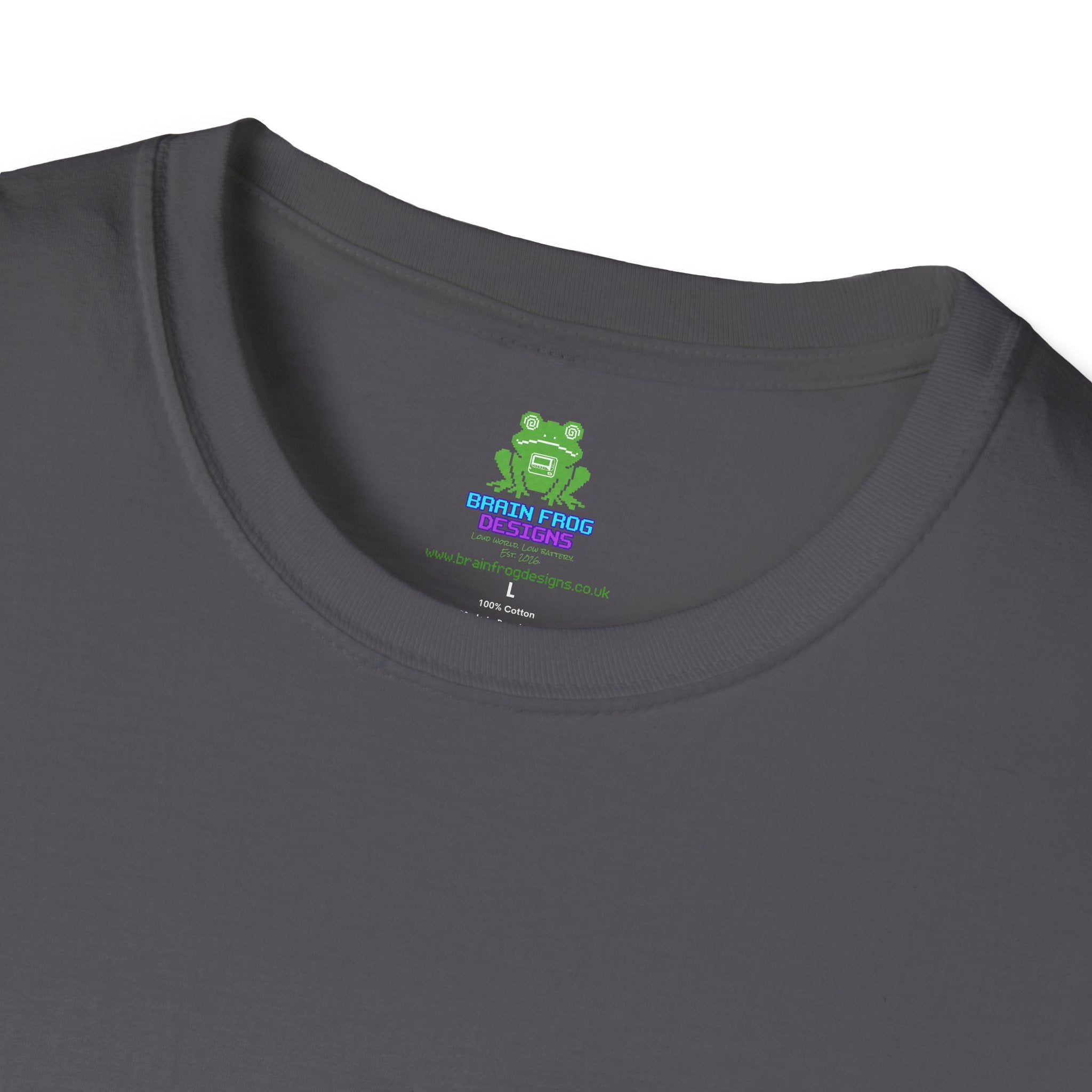 Woman's Plain Tee - Brain Frog Woman's Softstyle Plain T-Shirt - 100% Cotton / Cotton Blend - Colour Set One (16 Colours)