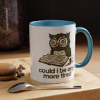 Could I Be Any More Tired Owl Coffee Mug — Funny Tired Owl Ceramic Accent Mug (11/15oz)