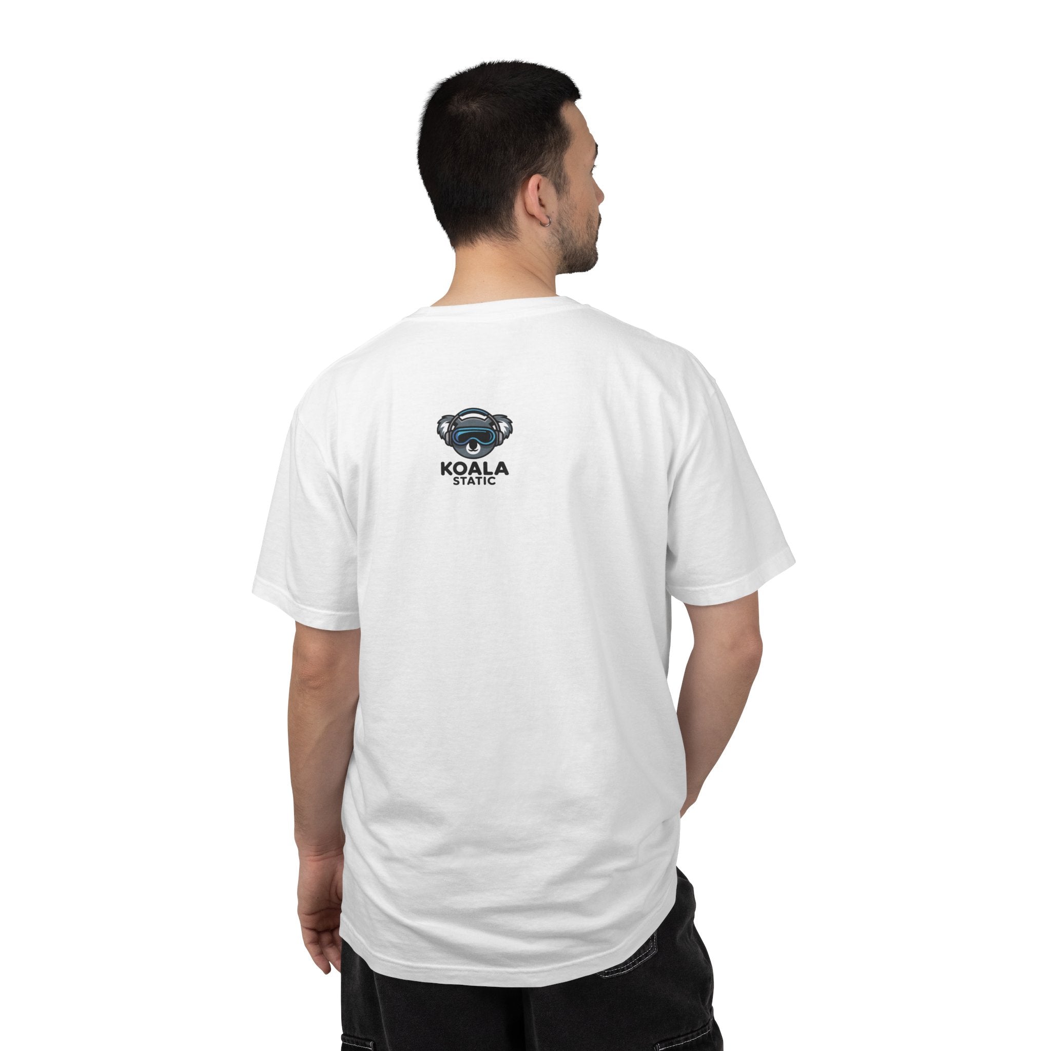 Koala Static Headphones Tee — Retro 90s Chill Graphic T-Shirt - 100% Cotton