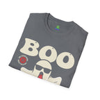Boo Crew Halloween T-Shirt - Cool Ghost Graphic Tee - 100% Cotton / Cotton Blend