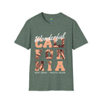 California Palm Photo Tee - Vintage Sunset Graphic T-Shirt - 100% Cotton