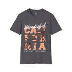California Palm Photo Tee - Vintage Sunset Graphic T-Shirt - 100% Cotton