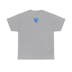 Blue Skeleton Cat Graphic Tee - Cute Creepy Kitty Shirt - 100% Cotton
