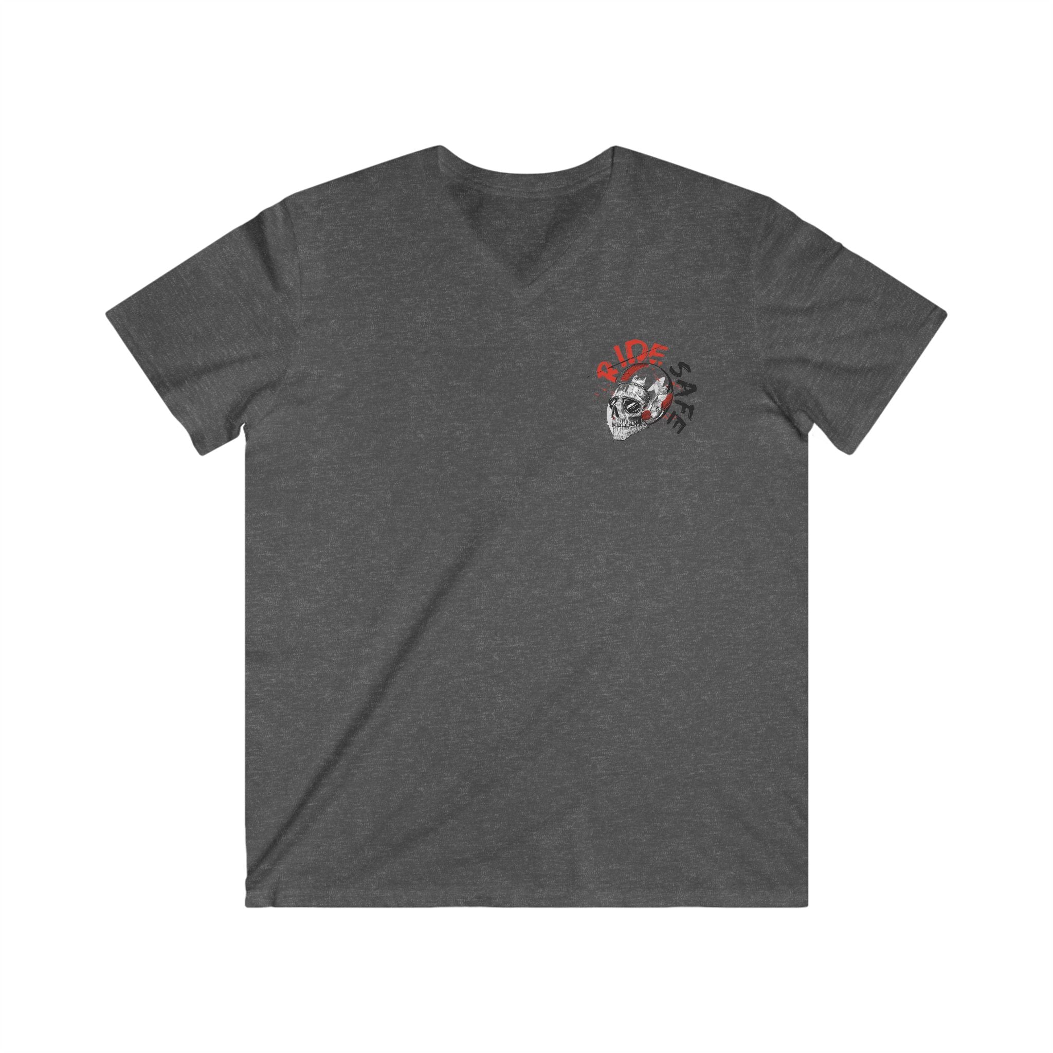Ride Safe Motorcycle V-Neck Tee - 100% Cotton