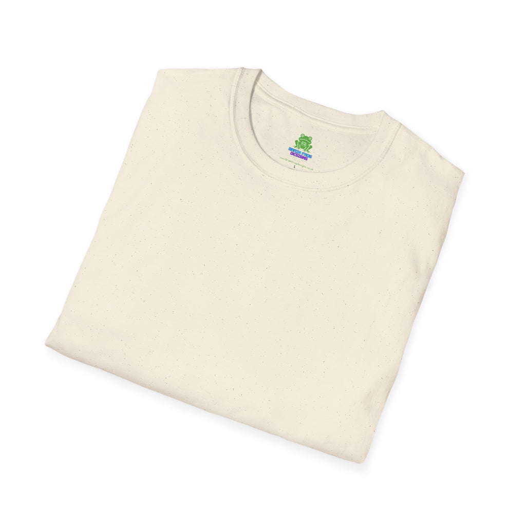 Men's Plain Tee - Brain Frog Men's Softstyle Plain T-Shirt - 100% Cotton / Cotton Blend
