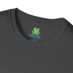 Woman's Plain Tee - Brain Frog Woman's Softstyle Plain T-Shirt - 100% Cotton / Cotton Blend - White / Black / Navy / Grey - 12 colours available