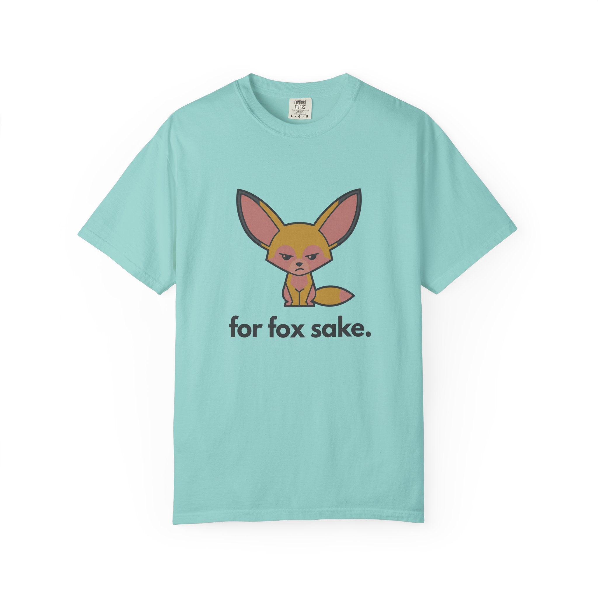 For Fox Sake T-Shirt - Cute Cartoon Fox Graphic Tee - 100% Cotton