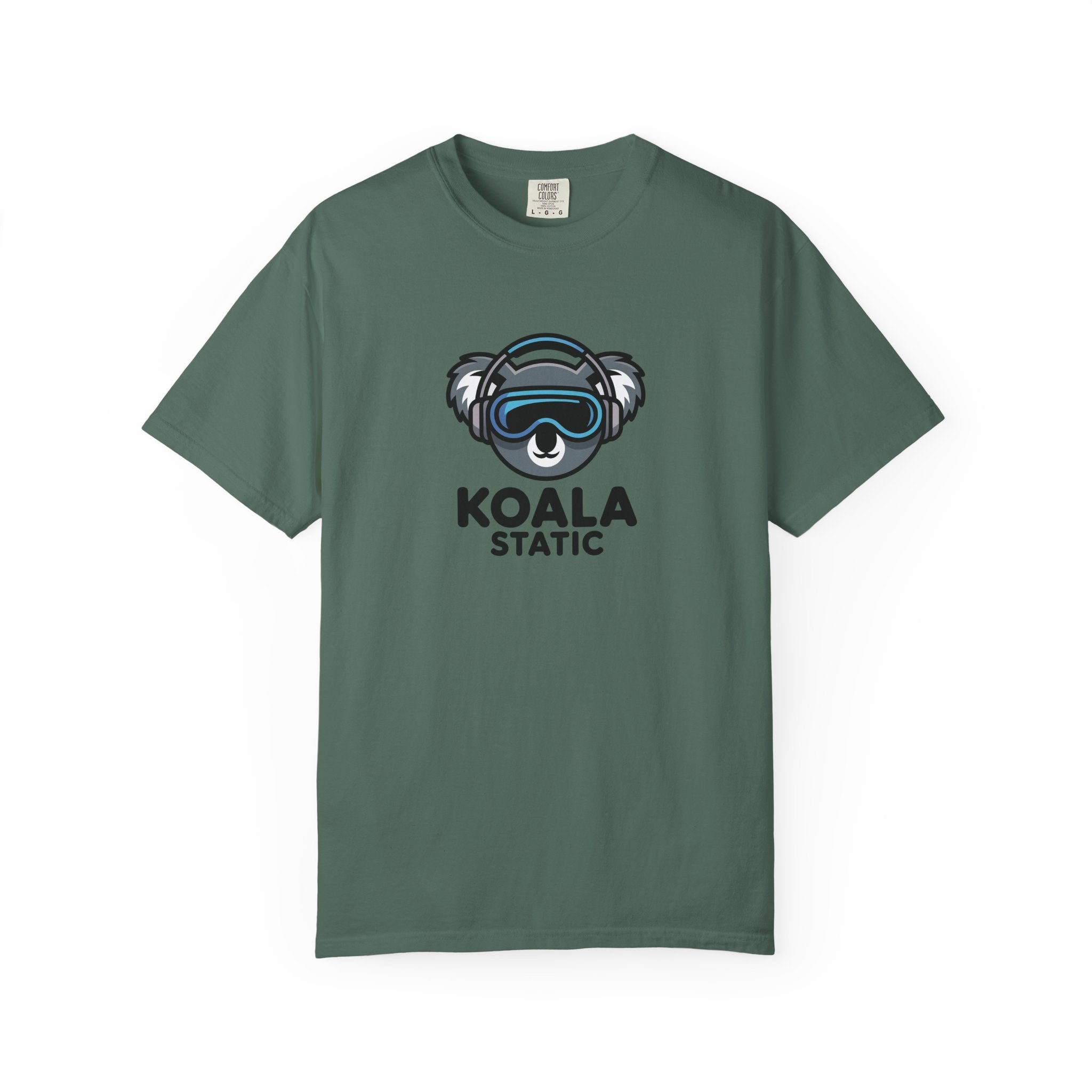 Koala Static Headphones Tee — Retro 90s Chill Graphic T-Shirt - 100% Cotton