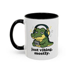 Just Vibing Mostly Mug - Cute Alligator Coffee Cup (11/15oz)