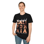 California Palm Photo Tee - Vintage Sunset Graphic T-Shirt - 100% Cotton
