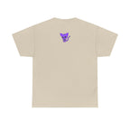 Purple Skeleton Cat Graphic Tee - Cute Creepy Kitty Shirt - 100% Cotton