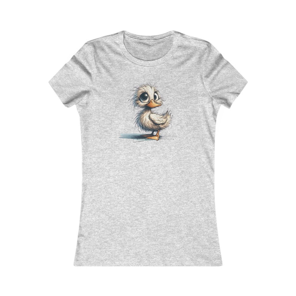 Cute Baby Duck Women's Tee - Adorable Cartoon Duck Graphic Shirt - -100% Cotton / Cotton Blend