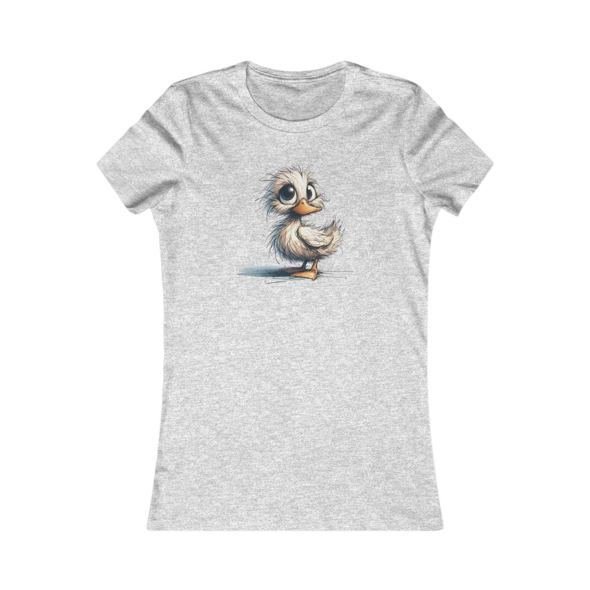 Cute Baby Duck Women's Tee - Adorable Cartoon Duck Graphic Shirt - -100% Cotton / Cotton Blend