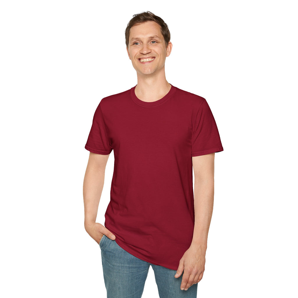 Men's Plain Tee - Brain Frog Men's Softstyle Plain T-Shirt - 100% Cotton / Cotton Blend