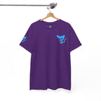 Blue Skeleton Cat Graphic Tee - Cute Creepy Kitty Shirt - 100% Cotton