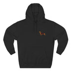 Dachshund Embroidered Hoodie — Minimal Cute Wiener Sauasage Dog Pullover