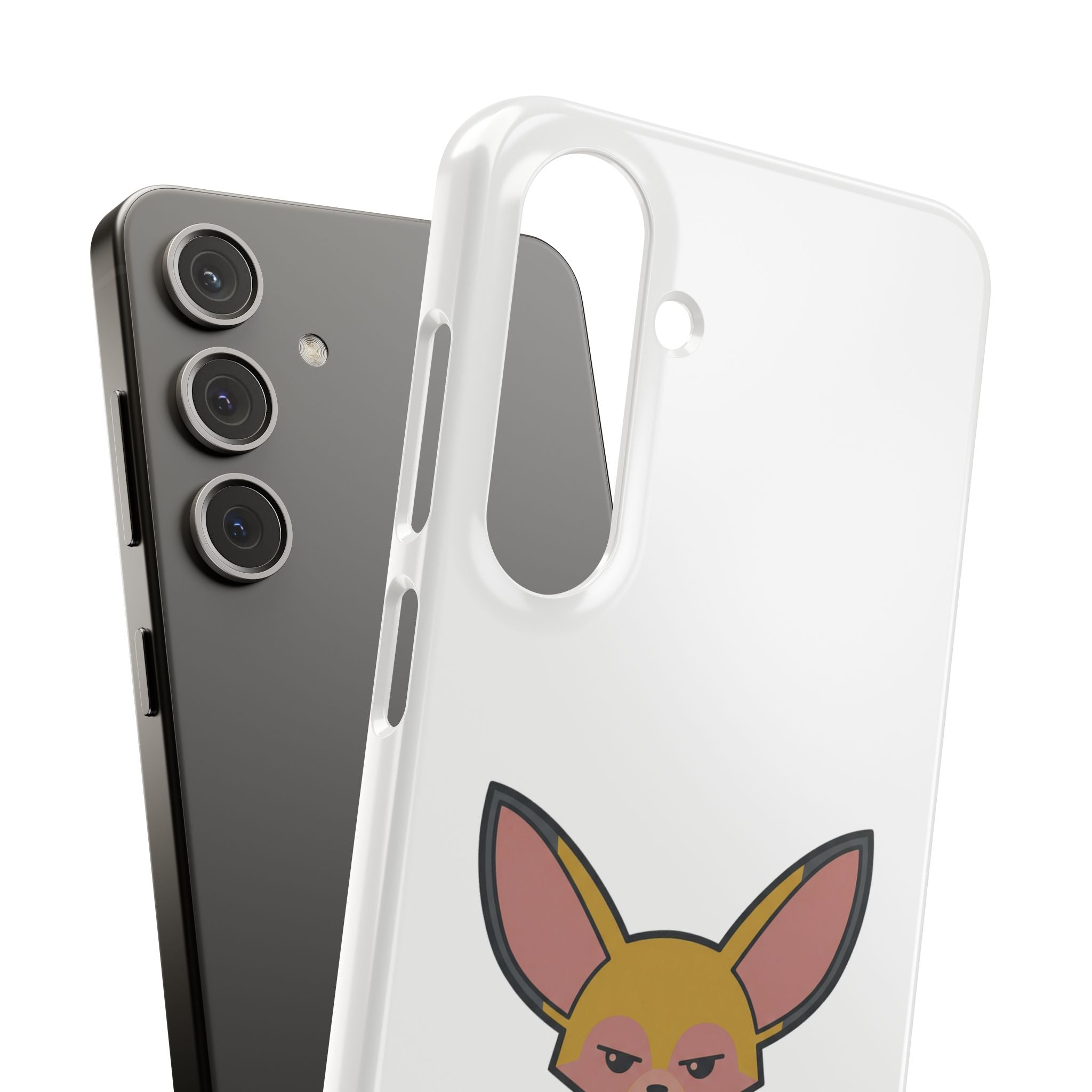 Phone Case — Cute 'for fox sake.' Cartoon Fox Protective Snap Case