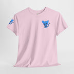 Blue Skeleton Cat Graphic Tee - Cute Creepy Kitty Shirt - 100% Cotton